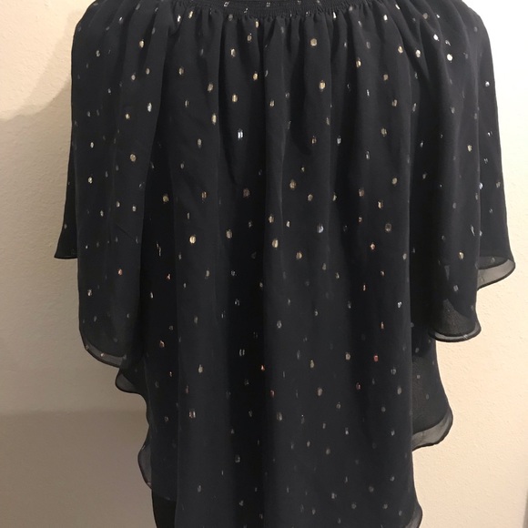 Anthropologie leifsdottir Adena blouse Navy - Picture 4 of 8